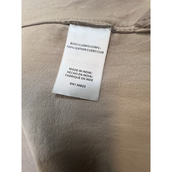 Idyllwind western rodeo fine suede leather womens shacket sz XXL/TTG beige - Picture 9 of 9